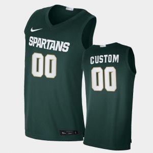 Men's Custom Michigan State Spartans #00 Nike NCAA Alumni Limited Green Authentic College Stitched Basketball Jersey AR50S64RP